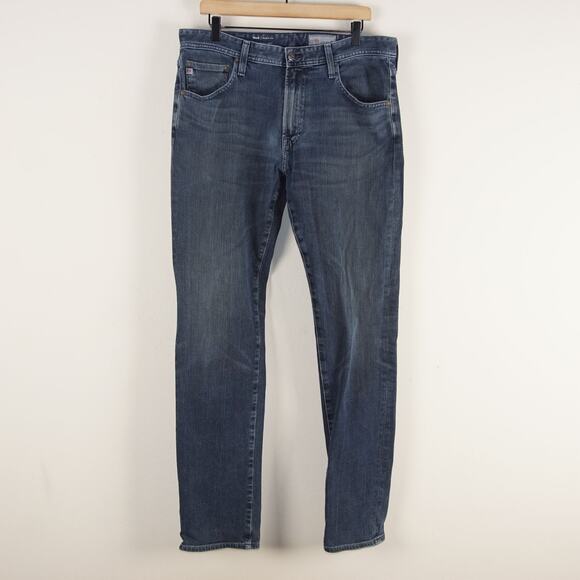 Adriano Goldschmied AG-ED Tellis Modern Slim Wash Faded Jeans Japan Made 34 x 33 - Picture 1 of 11